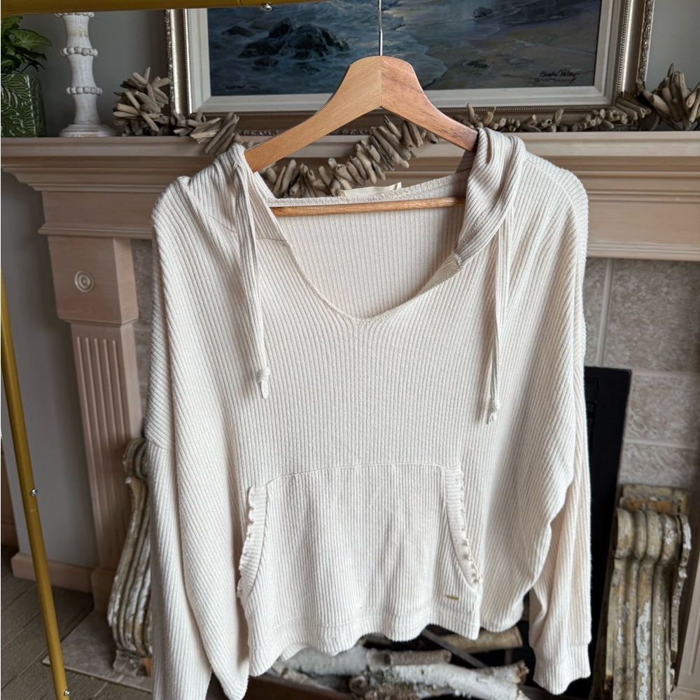 Ron Jon Off-White Ribbed Top
